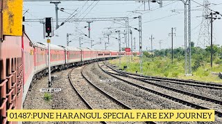 01487 Pune  Harangul Latur SPECIAL FARE Inaugural Journey [upl. by Reeves979]