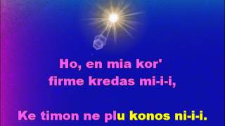 VENKOS NI EN GLORO  Graphics Enhanced Karaoke in Esperanto of We shall overcome [upl. by Streetman]