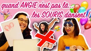 Quand Angie nest pas là Hugo malade les SOURIS dansent   Angie la crazy série [upl. by Ahso131]