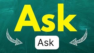 Cómo pronunciar Ask quotPreguntarquot quotPedirquot quotSolicitarquot en inglés Americano con ejemplos [upl. by Longtin]