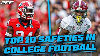 Top10 Safeties in College Football Caleb Downs Malaki Starks amp more [upl. by Aschim]