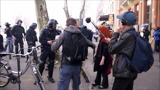 GILET JAUNE TOULOUSE Arrestation nuage de gaz violence gratuite [upl. by Lelah]