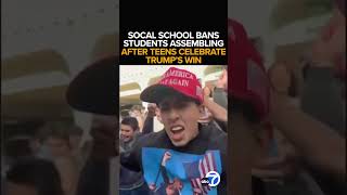 Beverly Hills High limits students ability to gather after proTrump demonstrations [upl. by Simpson157]