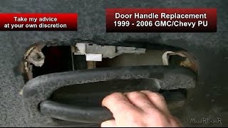 Door Handle Replacement  GMCChevy PU 1999  2006 [upl. by Ettennal]