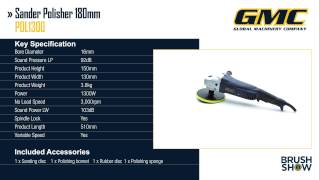 GMC Sander Polisher 180mm [upl. by Ecyle]