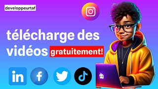 Comment Télécharger vidéo Linkedin Twitter Tiktok Facebook Instagram [upl. by Popelka]