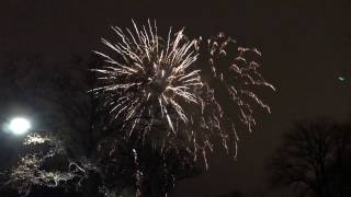 New York New York  New Years Fireworks in Central Park HD 2017 [upl. by Kennet29]