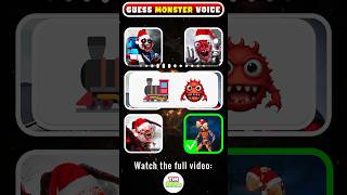 🔊 Guess the MONSTERS Voice by Emoji 🎄Christmas Version  Jingle Bells Song [upl. by Nlocnil]