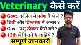 पशु Doctor🤕 कैसे बने  Veterinary Course के बारे में जाने  After 12th Course [upl. by Jacklyn]