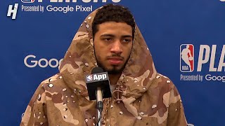 Tyrese Haliburton talks Game 2 Loss vs Knicks Postgame Interview [upl. by Dnalra503]