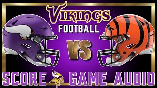 Minnesota Vikings vs Cincinnati Bengals Week 15 Watch Party  Game Audio [upl. by Yllitnahc]