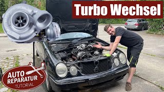 Turbolader wechseln  Mercedes Turbo tauschen TUTORIAL [upl. by Nanji]