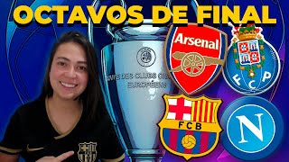 š”´BARCELONA š† NAPOLIš”µš”´ARSENAL š† PORTOš”µREACCIĆ“N DE COLOMBIANA  Octavos CHAMPIONSš¸† [upl. by Asselam]