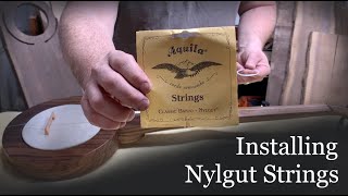 Changing Nylgut Strings [upl. by Enetsirhc]