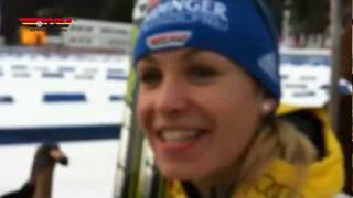 Biathlon Interview mit Magdalena Neuner 19012012 [upl. by Saberhagen]