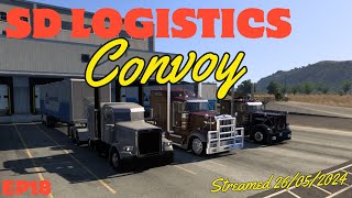 Were Loading Up the Low Boys with some Heavy Stuff SD Logistics Company Convoy [upl. by Annil]