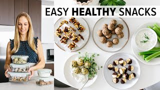 HEALTHY SNACKS  to meal prep for the week super easy [upl. by Ariuqahs]