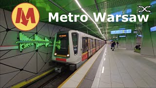 Metro Warsaw  Metro w Warszawie  Warszawa  Metro Warszawskie  ZTM  Poland 2023 [upl. by Estrellita110]