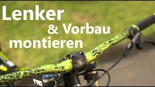 Montieren von Vorbau und Lenker Doppelbrückengabel [upl. by Mark]