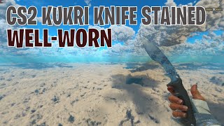 Kukri Knife Stained WellWorn  CS2 Skin Showcase 578 [upl. by Ecyaj]