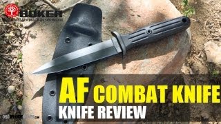 Boker ApplegateFairbairn Combat Fighting Knife Dagger Review  OsoGrandeKnives [upl. by Anuqahs744]