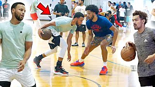 Steph Curry amp Trae Young TEAM UP at Rico Hines Private Runs [upl. by Normac]