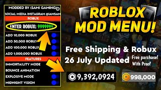 Roblox mod menu 2642635 Free robux and shopping  Fly Speed amp Unlimited Robux 2024 [upl. by Isiad698]