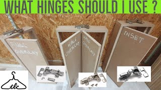 The Main Cabinet Hinge Types Explained  Concealed  Euro  Kitchen Hinges  Vid72 [upl. by Latisha]