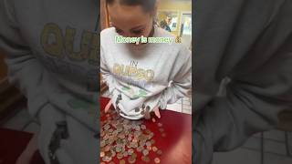 A customer tipped her with hand fulls of change findingmoney coins tips coin fyp [upl. by Merriman732]