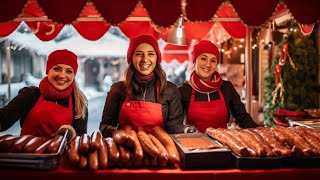 🇬🇧🎄🎅 LONDON CHRISTMAS MARKET 2023 TRAFALGAR SQUARE CHRISTMAS MARKET 2023 VERY BUSY 4K60FPS HDR [upl. by Ianaj448]