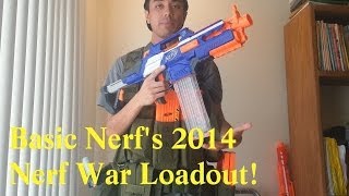 Basic Nerfs 2014 Nerf War Loadout MOLLE Version [upl. by Venus]