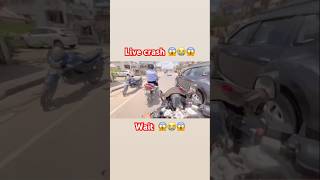 Hyper Rider Live Crash Road😱😭motovlog reels viral ytshorts livecrash nh3riders hyperriding [upl. by Ambrosane]