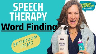 Speech Therapy at Home  Word Finding  Bathroom Edition [upl. by Zinnes700]