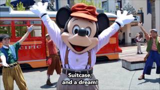 quotSuitcase and a Dreamquot w Lyrics  Disney California Adventures  Red Car Trolley News Boys [upl. by Elatsyrc161]