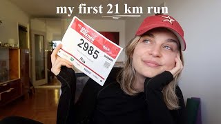 Mein erster HALBMARATHON in einer fremden Stadt  bin ich bereit dafür 🦦 [upl. by Loggia]