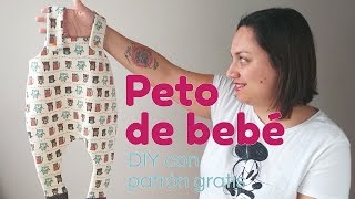 Coser un peto de bebé DIY con patrón gratis [upl. by Suiradal]