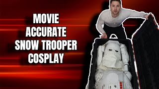 Cosplaying a MOVIE ACCURATE SNOW TROOPER from STAR WARS [upl. by Doownyl]