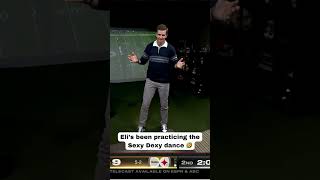 Eli Manning breaks out the Sexy Dexy dance 😅 😳 shorts [upl. by Cirdec693]