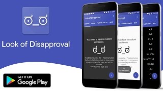 Look of Disapproval ಠಠ quotemoticons and emojisquot App Promo video [upl. by Hammer]