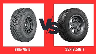 Tire Size 29570r17 vs 35x1250r17 [upl. by Shani490]