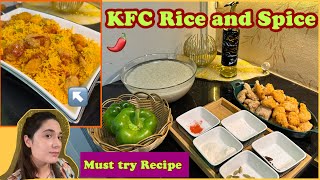 Rice and Spice KFC Style  easiest and Yummiest Rice [upl. by Sharleen269]