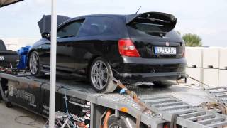 Honda Civic Ep3 Dyno Run HKS Hi power [upl. by Enohs]