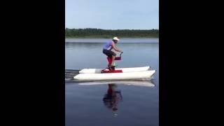 Schiller S1C Water Bike on Martha Lake Wisconsin [upl. by Schonfield]