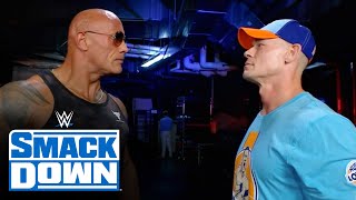 The Rock comes facetoface with John Cena SmackDown highlights Sept 15 2023 [upl. by Modesty]