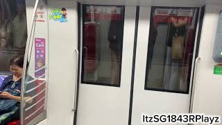 PASSENGERS RUSH FOR TRAIN SBST Alstom Metropolis C851E 70957096 NE16 Sengkang ➡️ NE17 Punggol [upl. by Ime]