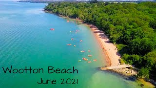 Wootton Beach by drone includes Woodside Retreat  June 2021 [upl. by Tedmund]