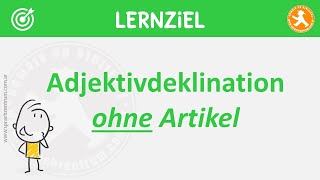 A21  Grammatik leicht gemacht Adjektivdeklination ohne Artikel [upl. by Waddell]