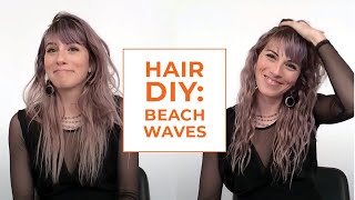 Beach Waves Hair Tutorial  Hairstyle DIY [upl. by Bryon326]