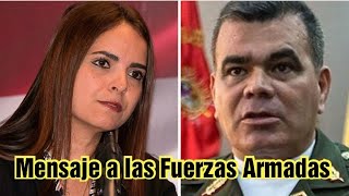 🔴 TÁMARA SUJU ENVÍA MENSAJE A LAS FUERZAS ARMADAS DE VENEZUELA [upl. by Relyhs]