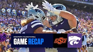 No 23 Kansas State HANDLES No 20 Oklahoma State  Game Recap [upl. by Eatnoed]